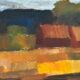 Original Swedish Oil on Canvas – "Landscape" by Olle Rhönnstad – Signed – Vintage and Framed – 43 × 35 cm (16.9" × 13.8")