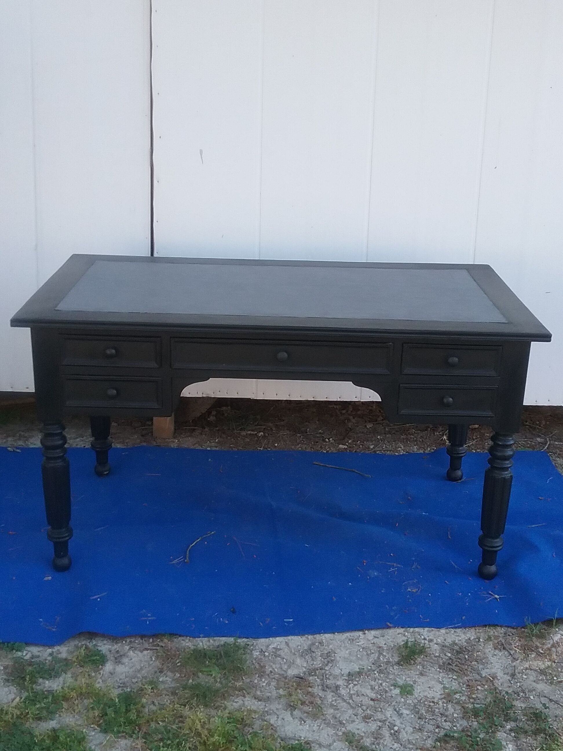 Black desk