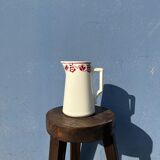 Large pitcher Badonviller red flowers