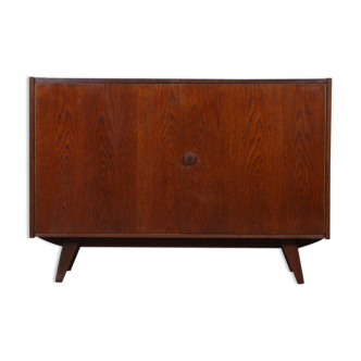 Vintage dark oak chest of drawers by Jiri Jiroutek, model U-450, 1960s