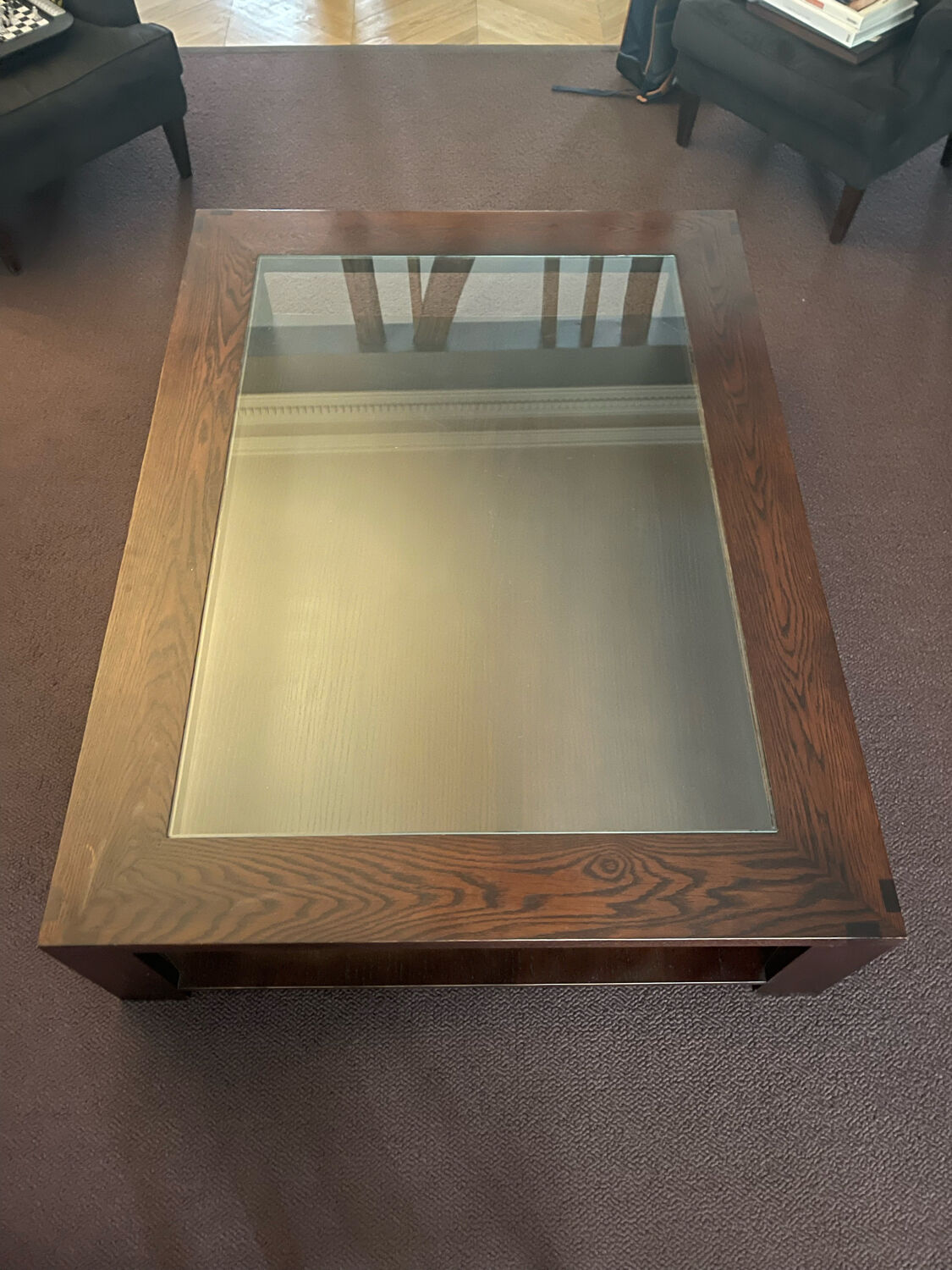 Table basse bois palissandre