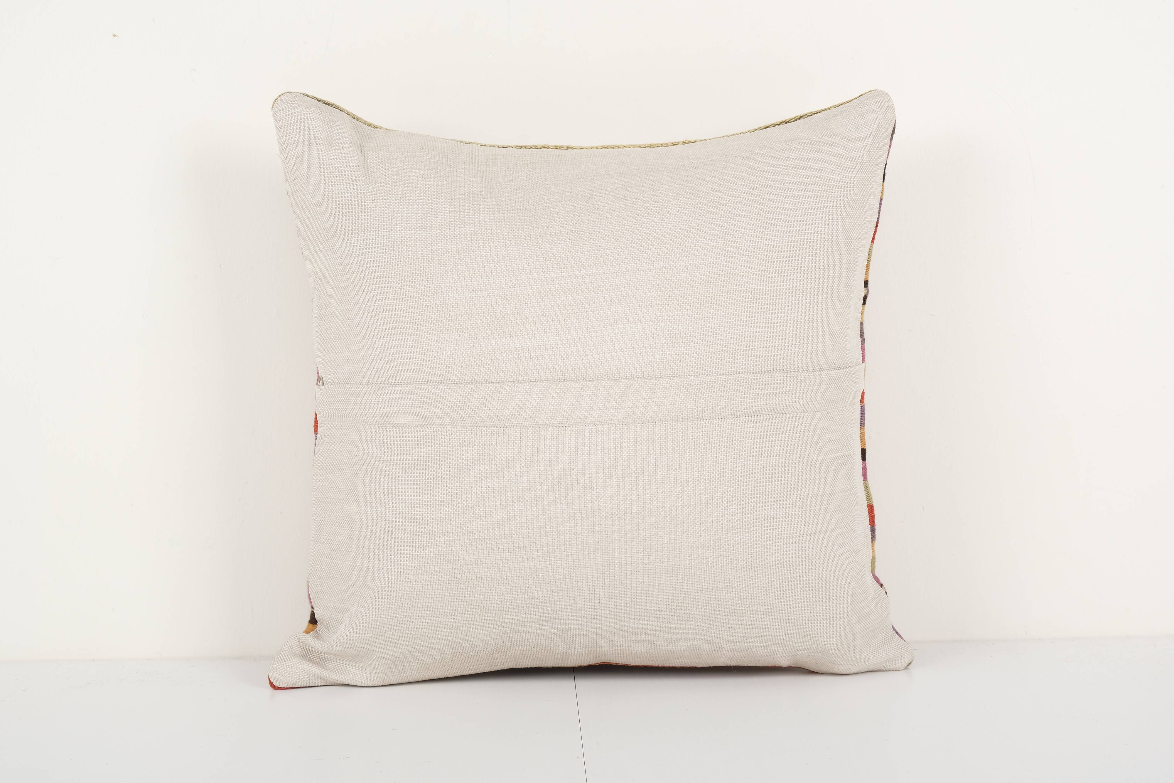 Striped pillow cover