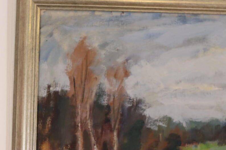 Mid Century Swedish Oil on Canvas – Landscape by Gunnar Ekdahl