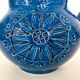 Handmade Rimini Blue Lacquered Ceramic Jug by Aldo Londi for Bitossi, Italy