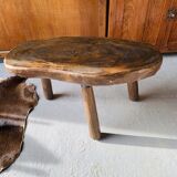 Brutalist tripod coffee table