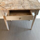 Ancien bureau bois patiné