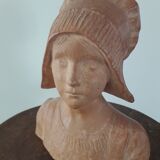 Young Breton statue of F Rozet