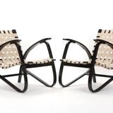 Fauteuils d’impression zébrée par Jan Vanek 1935