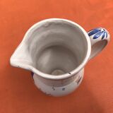 Old pitcher with Breton decoration, Quimper earthenware, HB Quimper