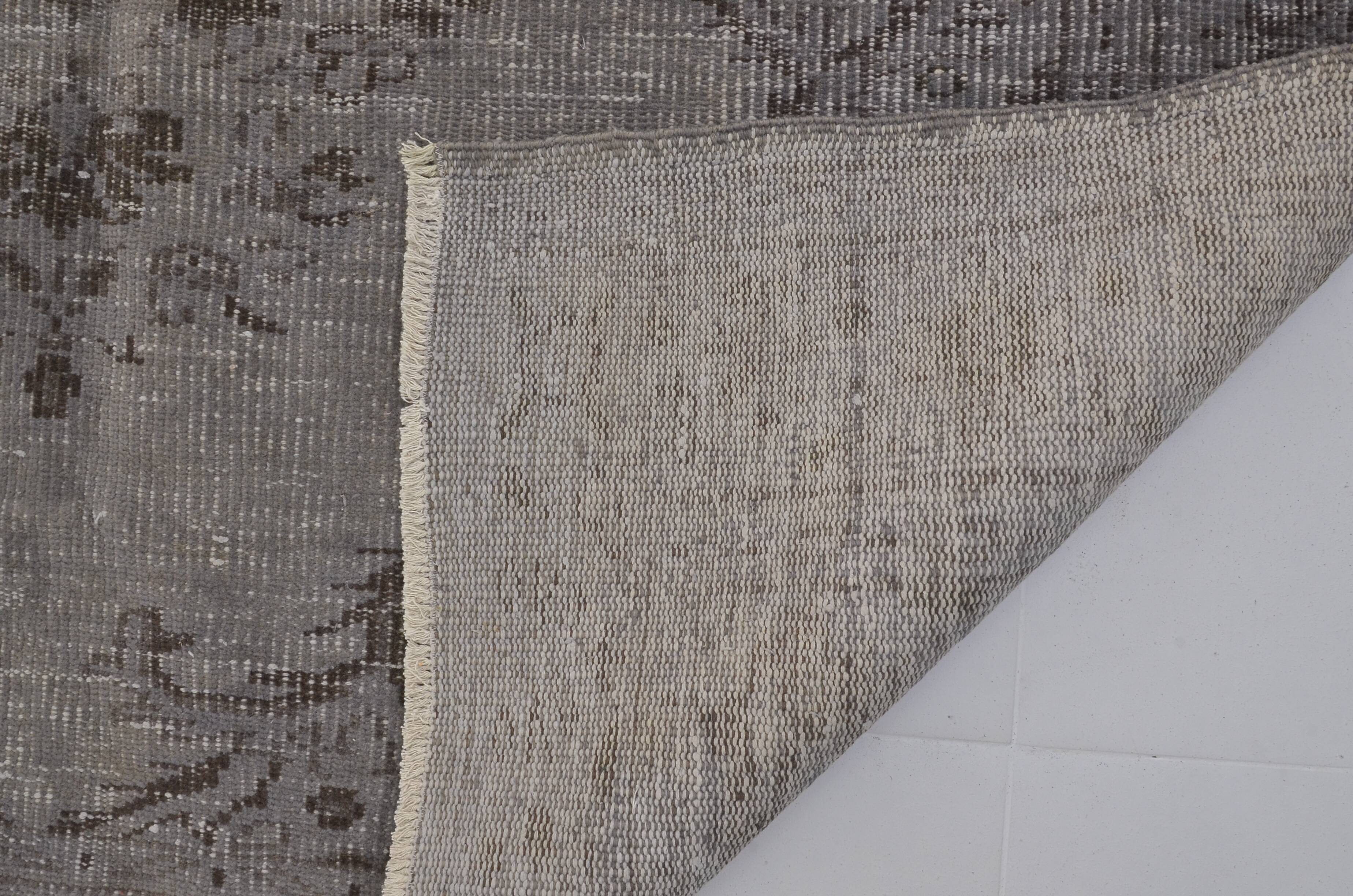 Grey Handknotted Area Rug sku 1510