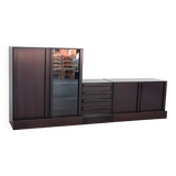 IBISCO display cabinet - set of 4 modular modules, 1970s