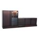IBISCO display cabinet - set of 4 modular modules, 1970s