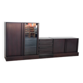IBISCO display cabinet - set of 4 modular modules, 1970s