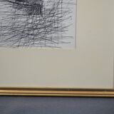 French school of the 20th century "the boat in a port with the elegant women"