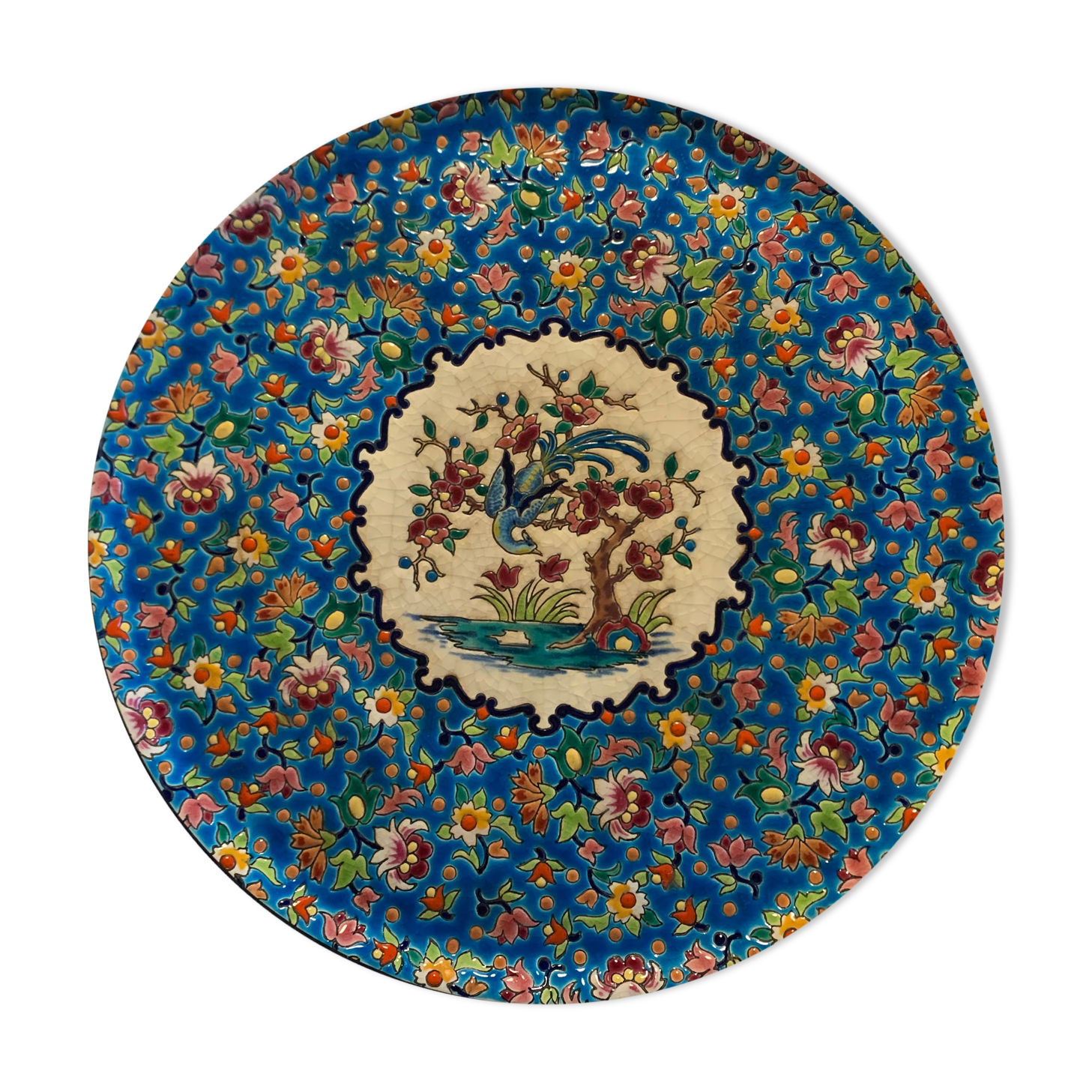 Émaux de Longwy plat rond