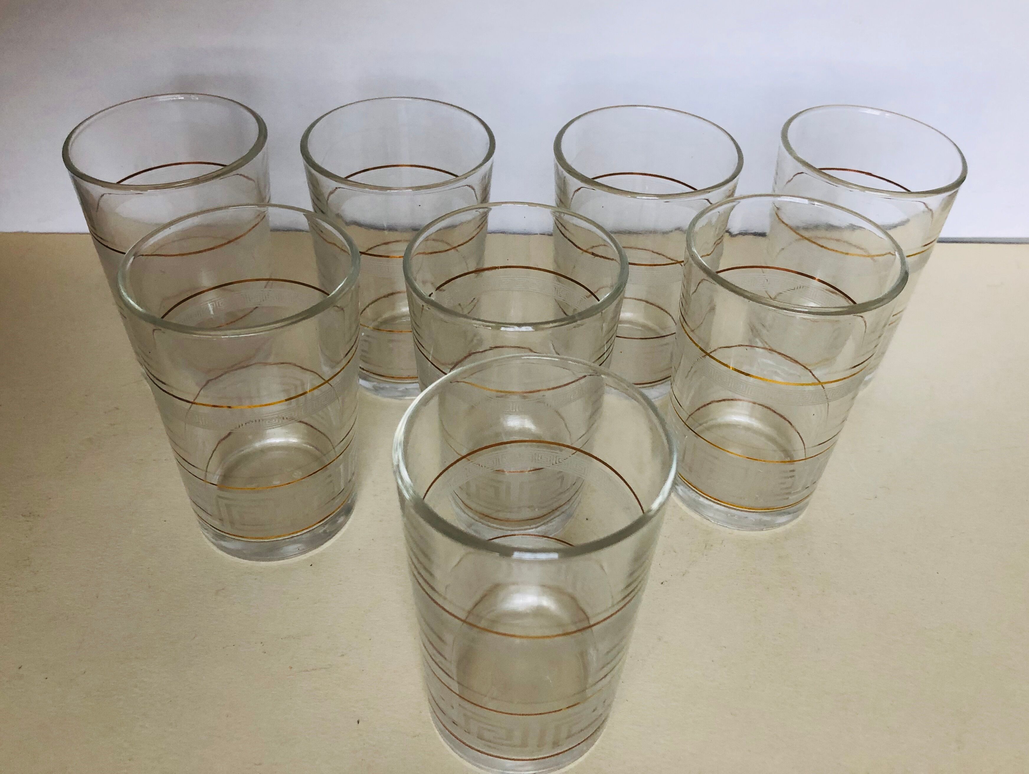 Set of 8 tea glasses
