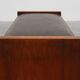Art Deco Walnut Stool with Leather Seat, Belgium ca. 1925