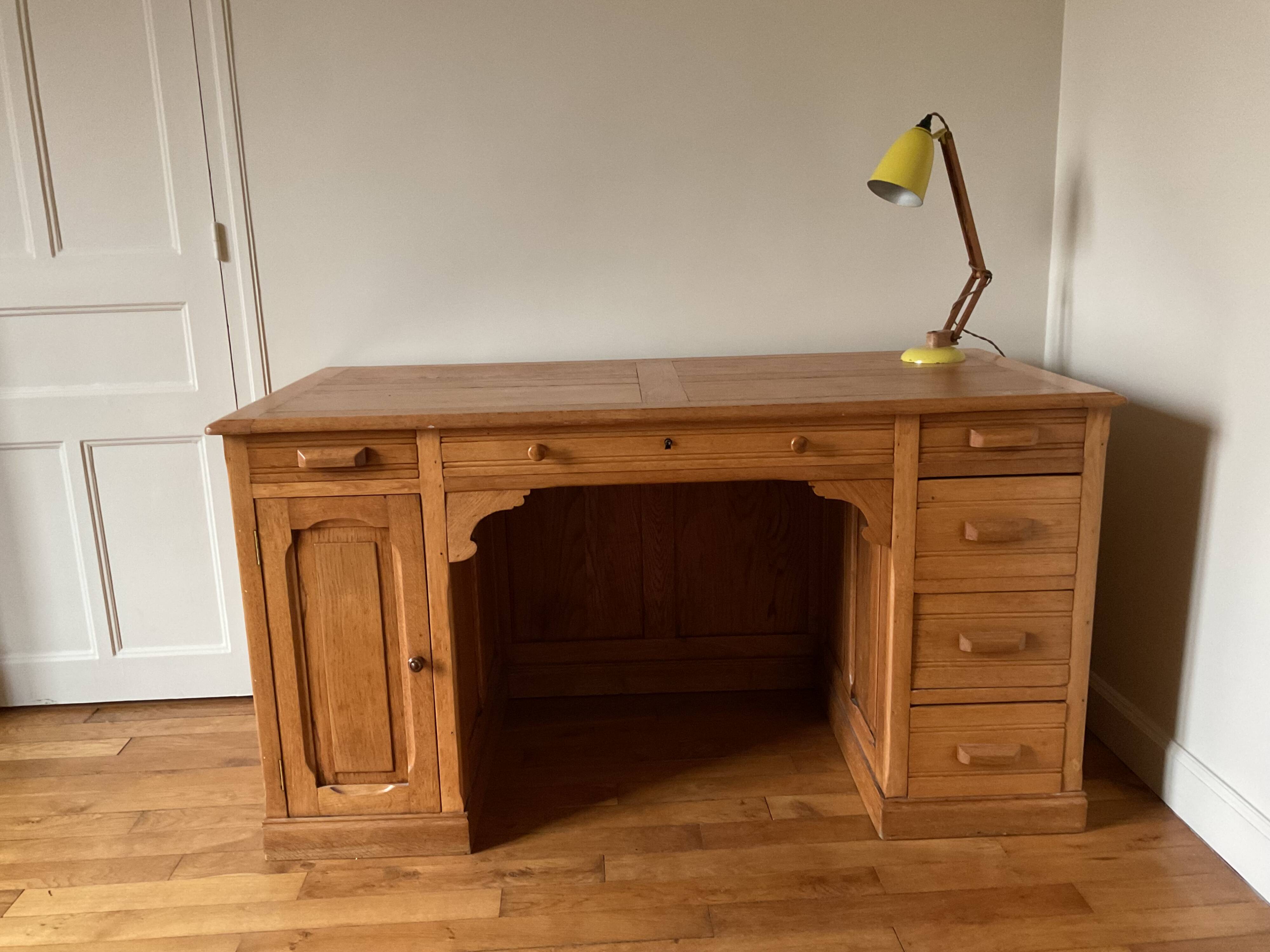 Antique oak desk