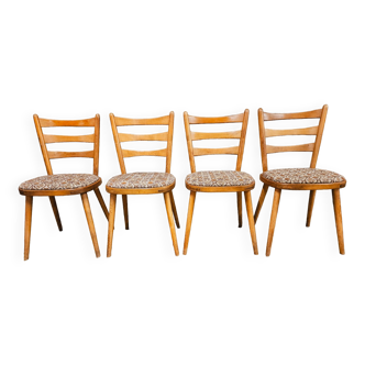 Lot de 4 chaises bistrot 1960