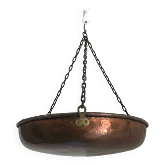 Suspended copper bowl/cup