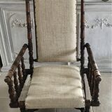 English rocking chair turned wood