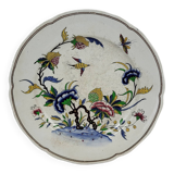 Plat en faïence de Sarreguemines modèle Rouen