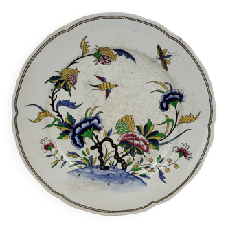 Plat en faïence de Sarreguemines modèle Rouen