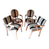 Set of convertibles and arm chairs