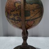 Authentic antique vintage musical globe in wood