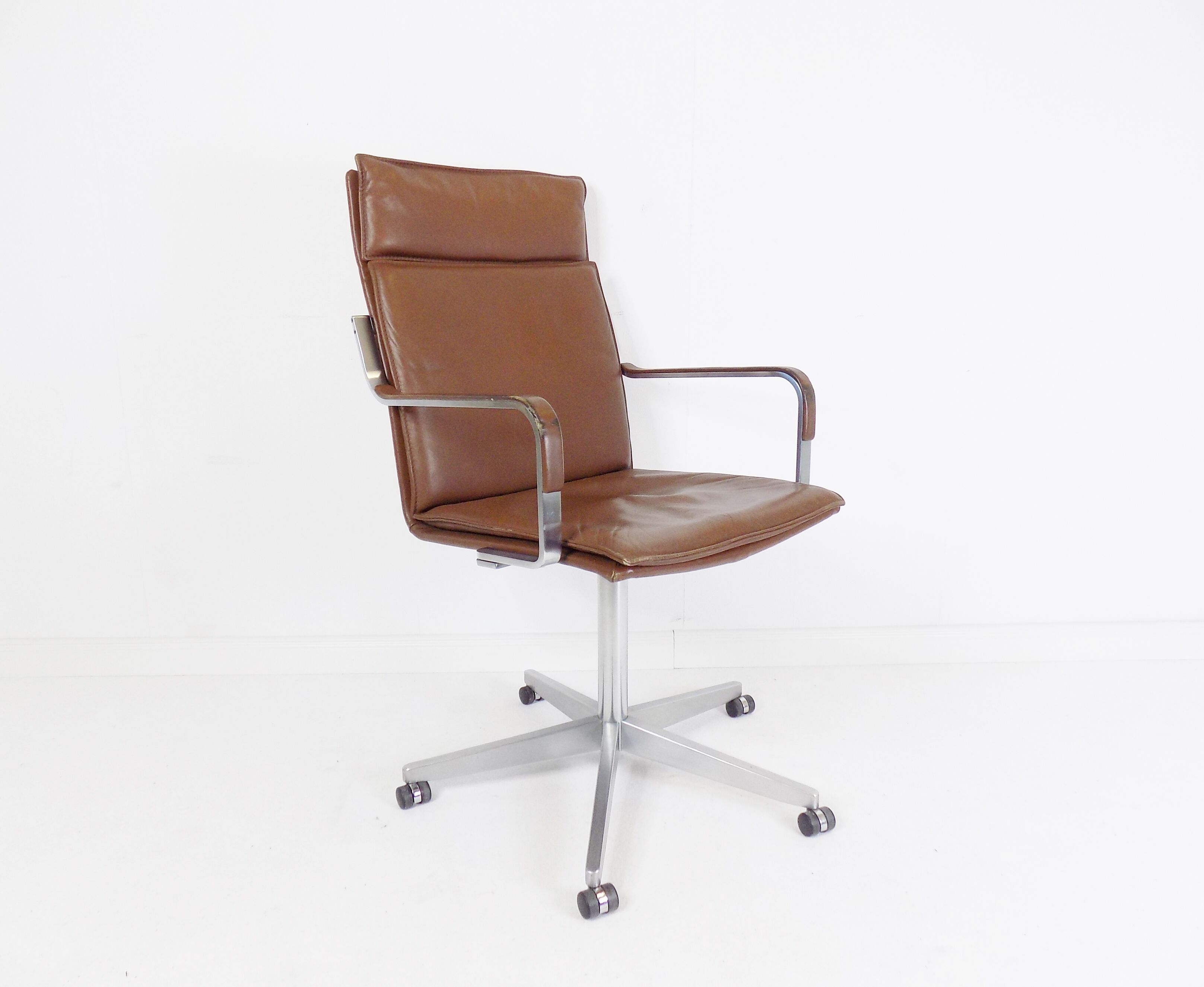 Walter Knoll Art Collection leather office chair by Rudolf Glatzel