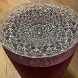 Plat en verre travaillé