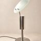 Adjustable frosted glass disc table lamp, France 1990s