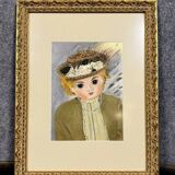 Tableau époque Art Déco / aquarelle vers 1930