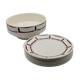"France Louise" table service – Bordeaux geometric decor