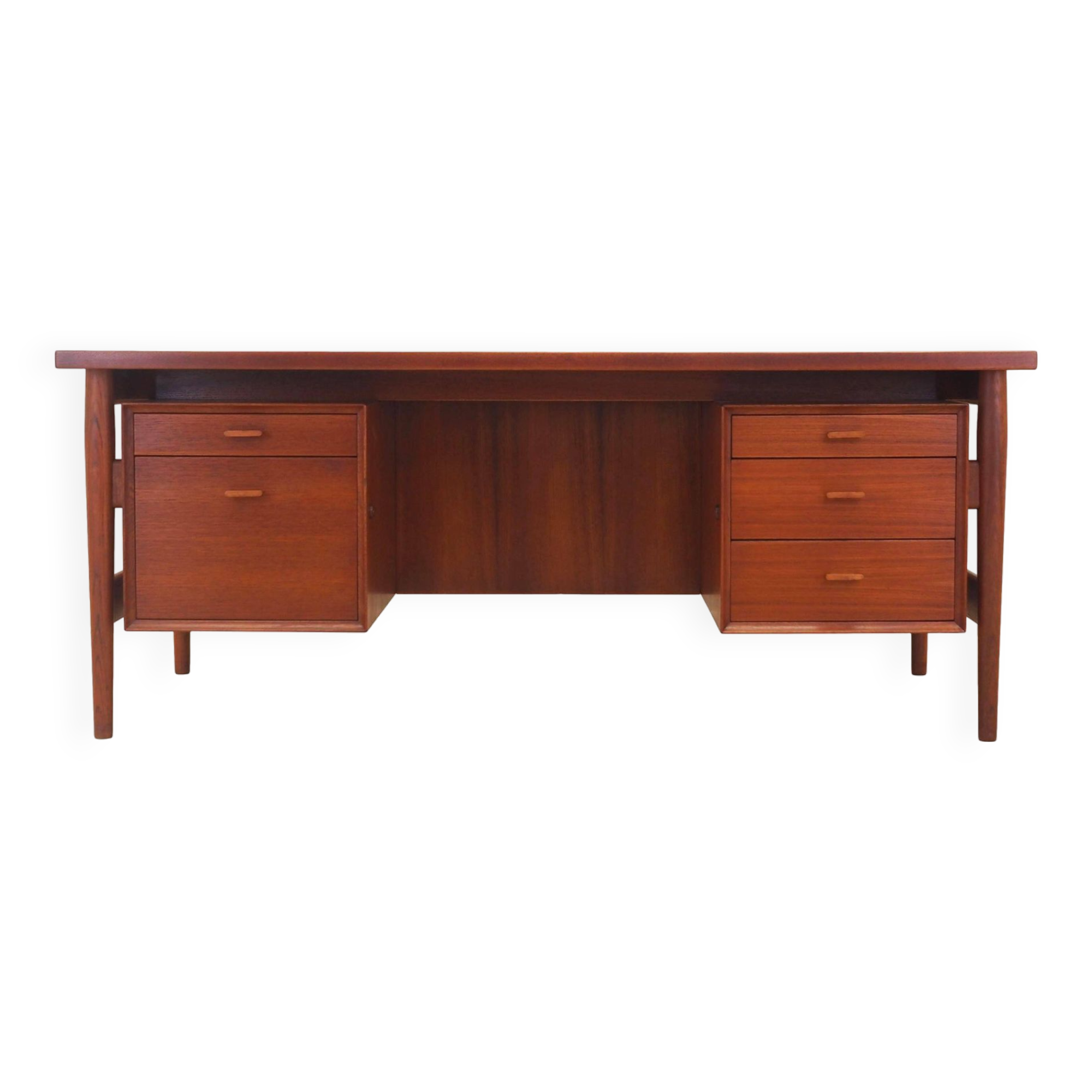 Teak desk, Danish design, 1960s, designer: Arne Vodder, production: Sibast