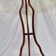Round tripod wooden table with double size tray