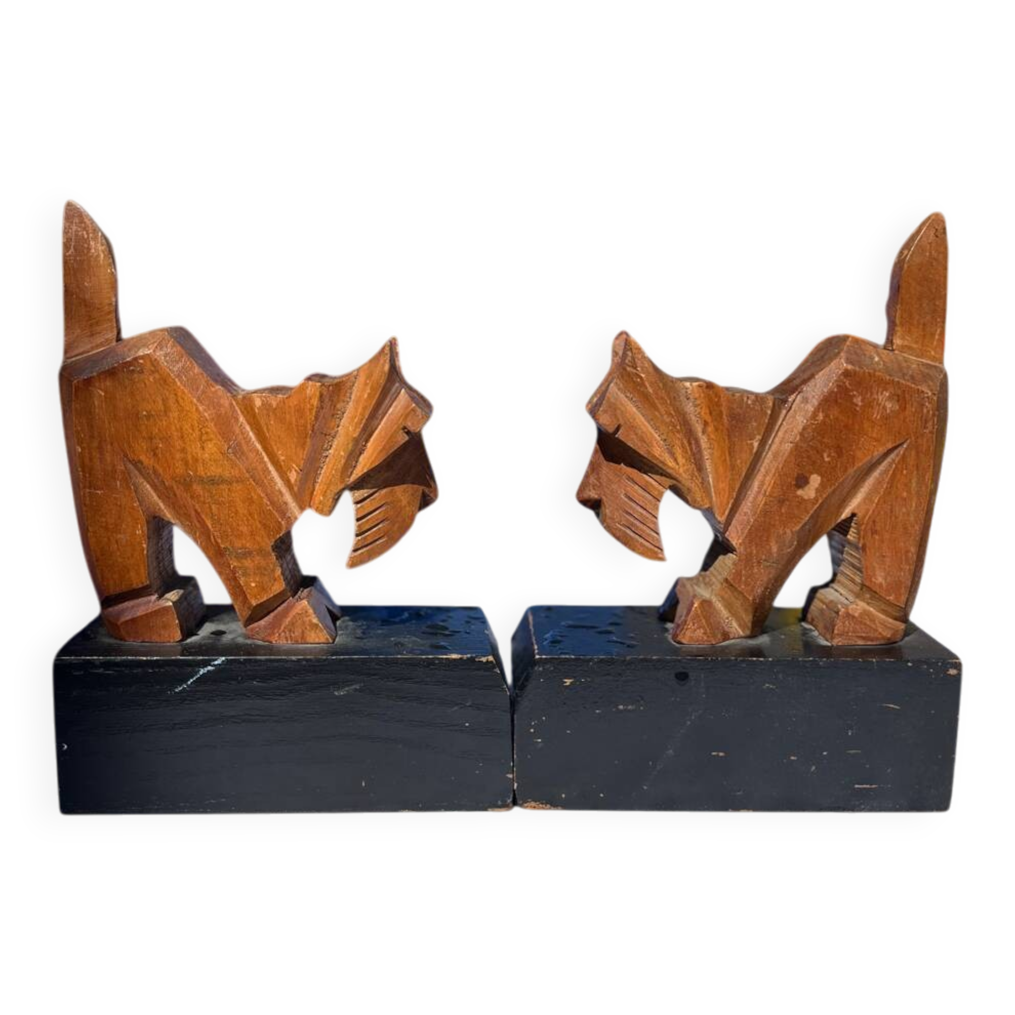 Art Deco Scottish bookends pair