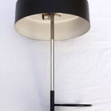 Designer desk lamp 1950, lacquered metal and chrome.