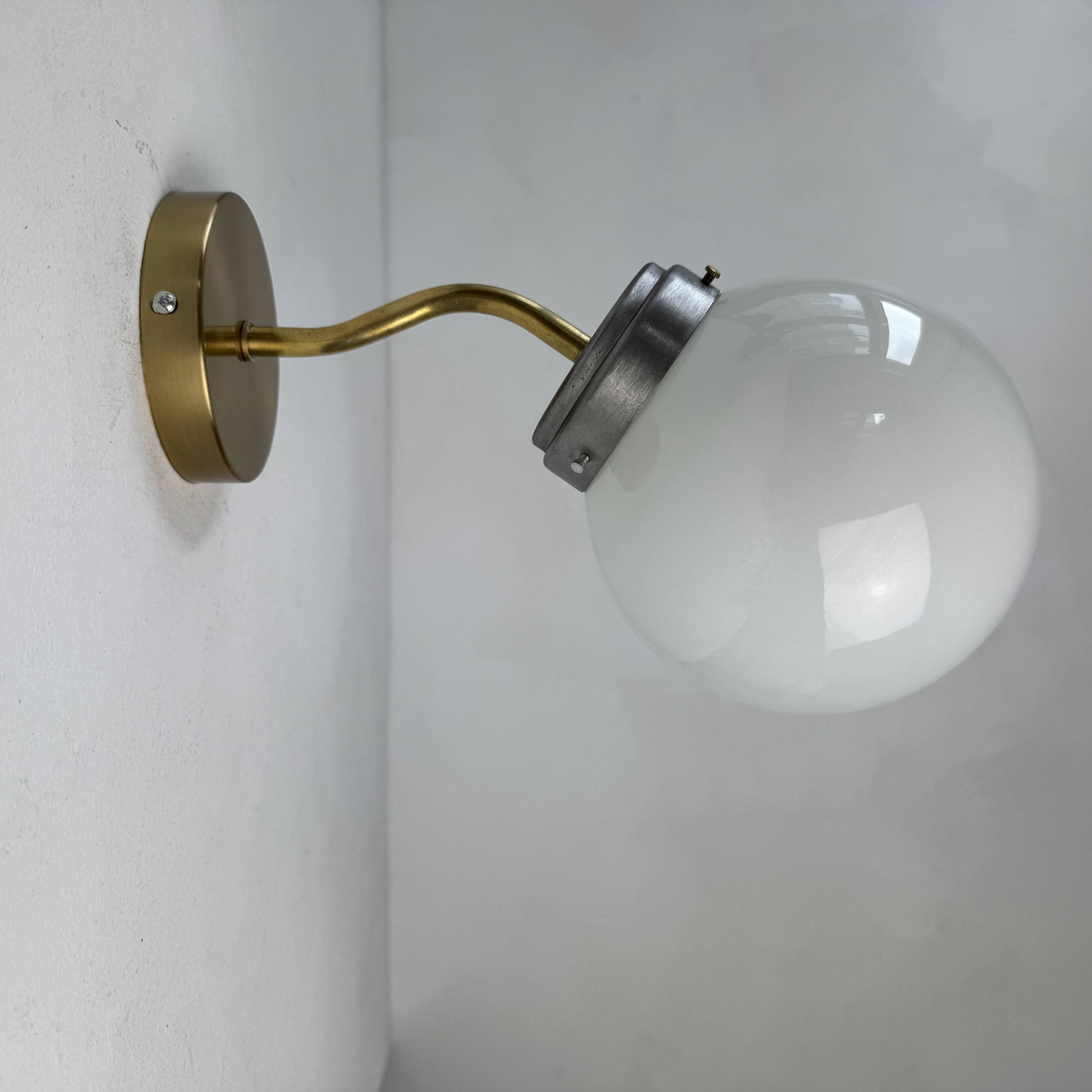 Old vintage opaline wall light