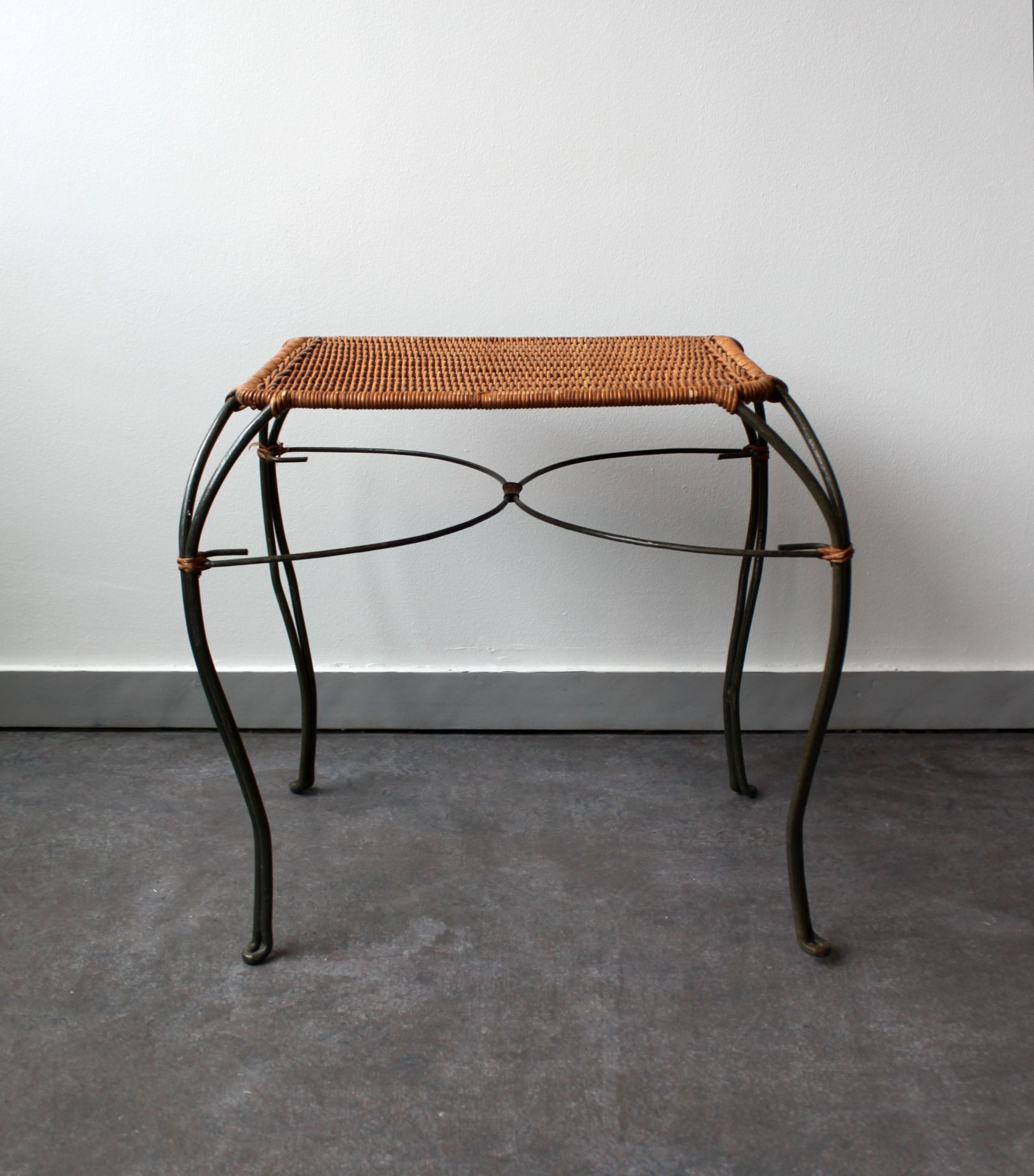 Wrought iron side table