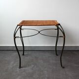 Wrought iron side table
