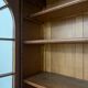 Louis XVI style beveled glass bookcase