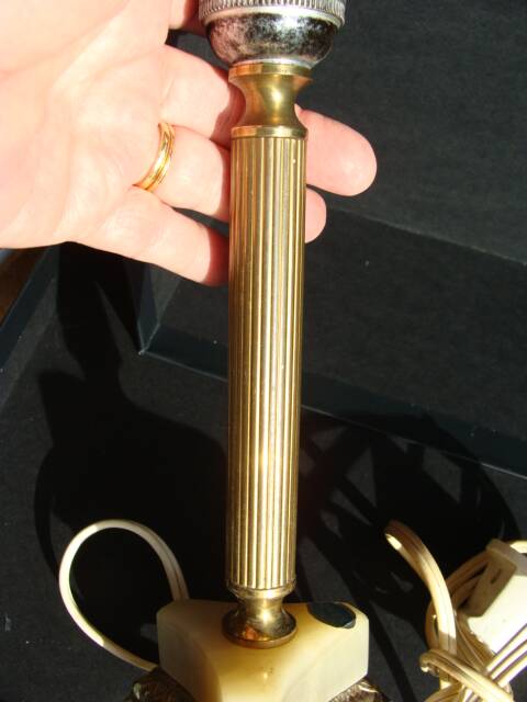 Vintage onyx lamp base