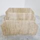 Vintage travertine magazine holder, 1970s