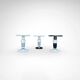 table d'appoint en céramique et marbre de style Memphis par Casalto 2