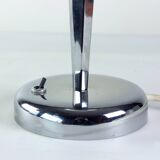 Art Deco table lamp in chrome and glass, Czechoslovakia 1940s