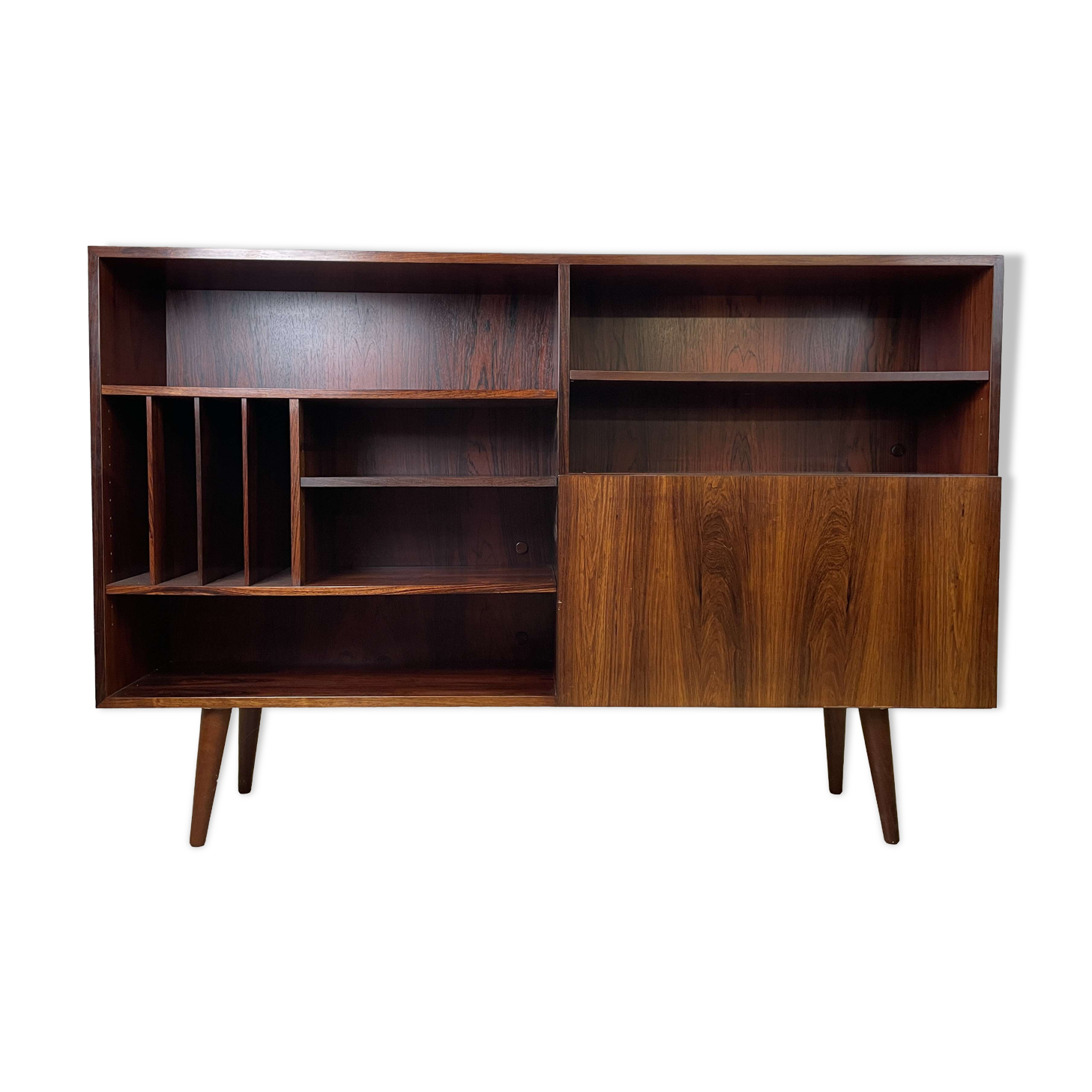 Vintage Scandinavian rosewood bookcase by Ib Kofod-Larsen, 60s