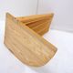 Pine folding screen in the shape of a fan, modern style, France, 1970s - Ø 113cm
