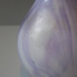 Purple glass paste vase