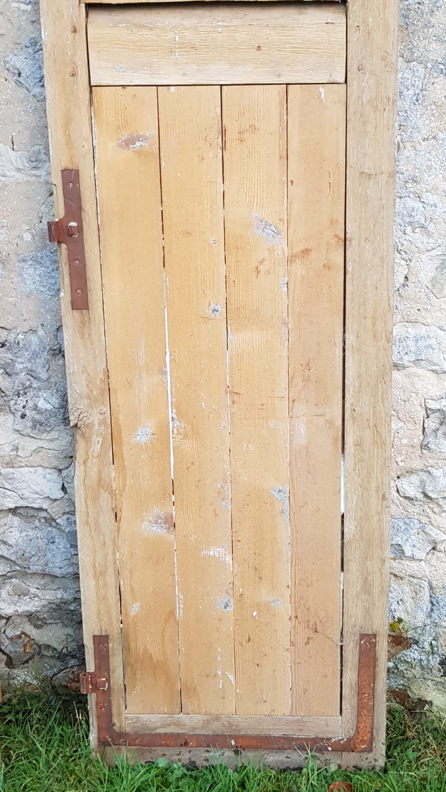 Pair of old wooden shutters